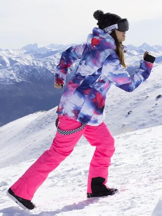 Комплект зимового одягу HOTIAN Daen: водонепроникний, вітронепроникний, для катання на лижах, сноуборді та туризму (XS, 3white+black)