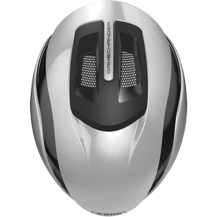 Велосипедний шолом ABUS GameChanger 2.0 сріблястий, аеродинамічний, для чоловіків і жінок, розмір M, високоефективна вентиляція