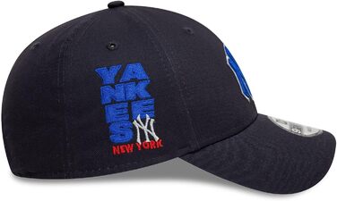Кепка New Era Basecaps 9Forty з регульованим розміром, особливі дизайни, вигнутий козирок, логотип, універсальний розмір (New York Yankees #37298)