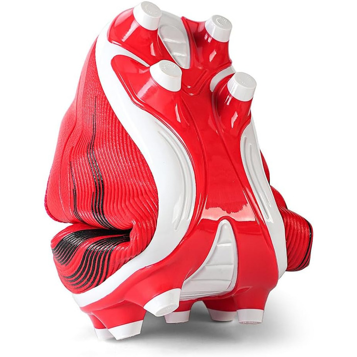 Футбольні бутси для чоловіків та хлопців, шипові, з мікрофібри, для штучного покриття, професійні, для тренувань та гри, біло-червоні (41 EU)