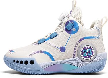 Дитячі баскетбольні кросівки Mateju, High Top, фіолетові, для занять на вулиці, антиковзаючі, дихаючі