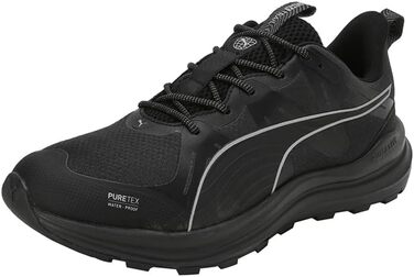 Кросівки для бігу PUMA Reflect Lite Trail PTX, унісекс, 37.5 EU, чорний/срібний/темно-сірий