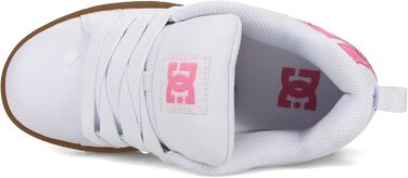 DC Shoes Court Graffik Low - жіноче кеди для скейтбордингу, білий/чорний, 37.5 EU