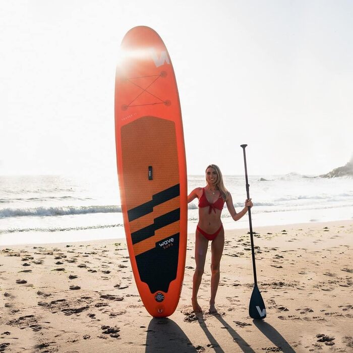 Надувний SUP-борд Wave Tourer Premium: комплект з аксесуарами | Широкий, з неслизьким покриттям, для юніорів та дорослих
