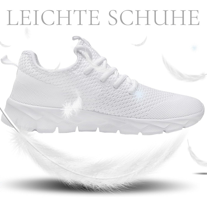 Чоловічі кросівки для бігу та фітнесу, спортивні, повсякденні, білі (48 EU)