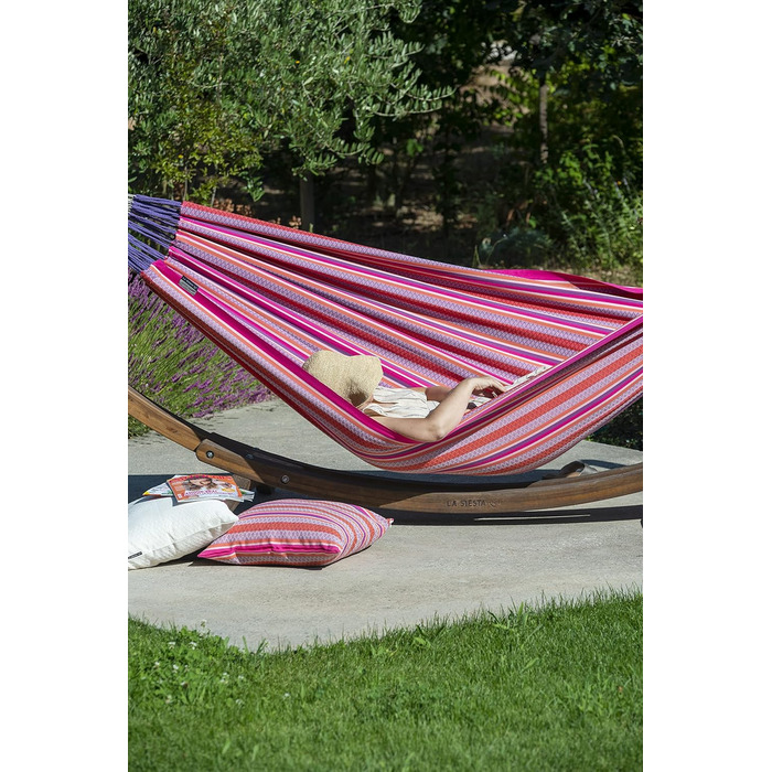 Гамак LA SIESTA Modesta Класичний з органічної бавовни, подвійний, Flamingo