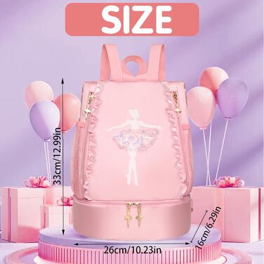 Дитяча спортивна сумка Youyike, водонепроникний рюкзак з відділенням для мокрого одягу, для дівчаток та хлопчиків, зелений, для танців та спорту