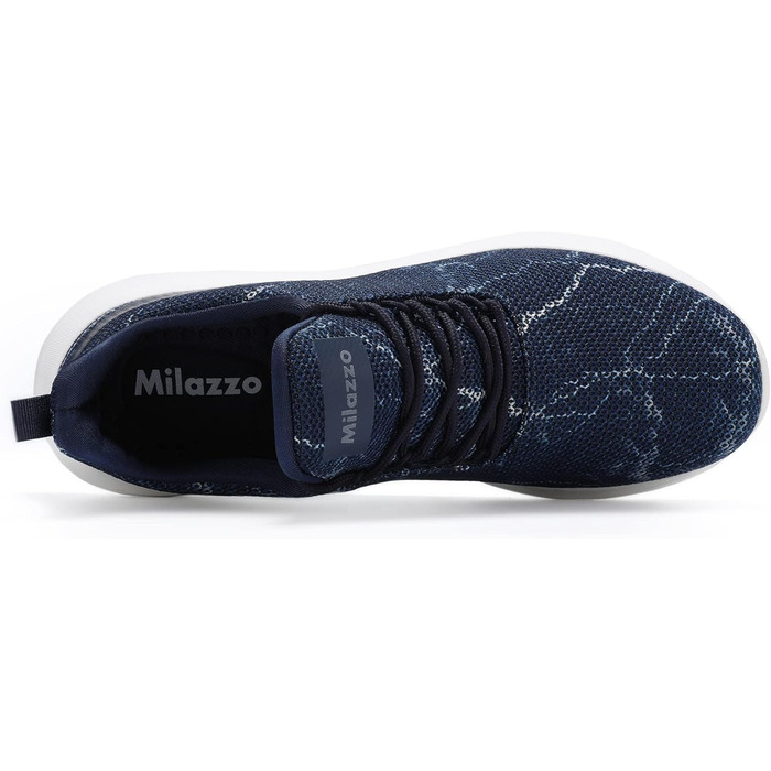Чоловічі кросівки Milazzo для спорту та бігу – зручні, дихаючі, з антиковзкою підошвою для повсякденного носіння та тренувань (1230blau, 46 EU)