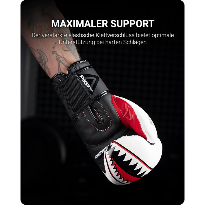 Боксерські рукавички Phantom Boxhandschuhe Fight Squad для MMA та тайського боксу | Чоловічі, білі, 12 Oz