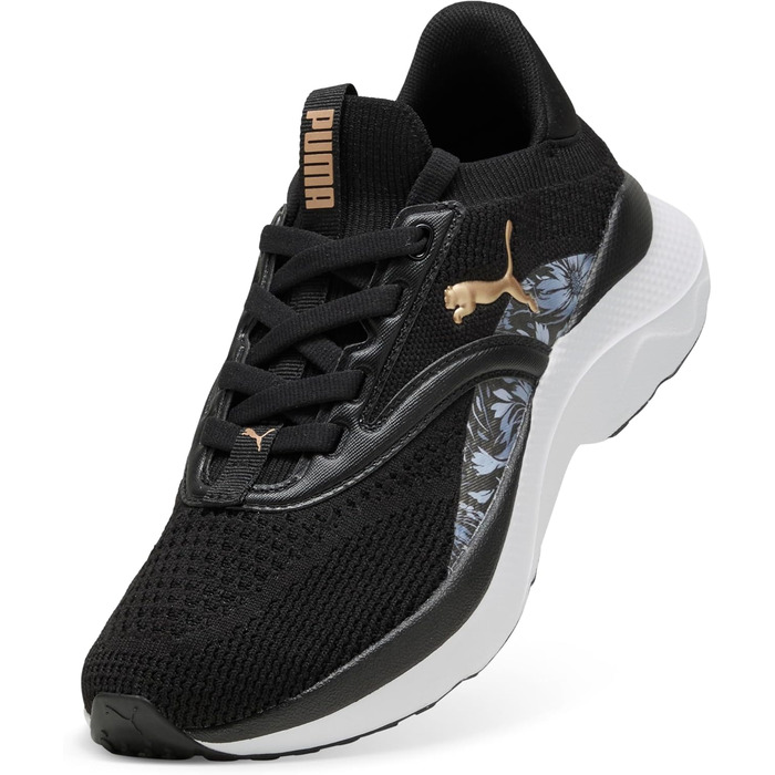 Жіночі бігові кросівки PUMA Softride Mayve Bloom WNS, чорні з рожевим золотом, розмір 38.5 EU