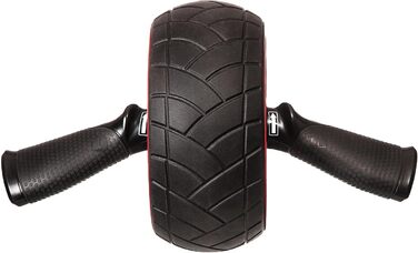 Ролик для преса IRON GYM IRG013 Speed Abs, тренажер для преса, 9,4x3,6x7,9 см, чорний/червоний