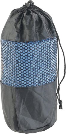 PEARL Sports Yogatuch: Рушник для йоги 2-в-1 з мікрофібри та підкладкою (для килимка для гімнастики, блакитний)