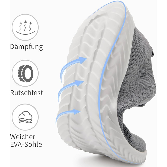 Жіночі кросівки для бігу та спорту Adidas (43 EU, Сірі) - Легкі, для залу та вулиці