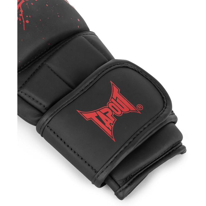 Tapout Унісекс рукавички для MMA спарингу, чорні/червоні, S/M