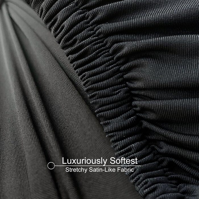 Покривало для мотоцикла та скутера в гараж (XXL, чорний) — дихаюча еластична тканина для захисту від пилу, 200-221 см