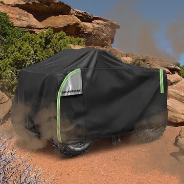Чохол для квадроцикла NEVERLAND XXXL 256x110x120 см - захист від бруду, вологи, сонця та зимових умов. Оксфорд 210D, оранжевий, з фосфоресцентним покриттям.