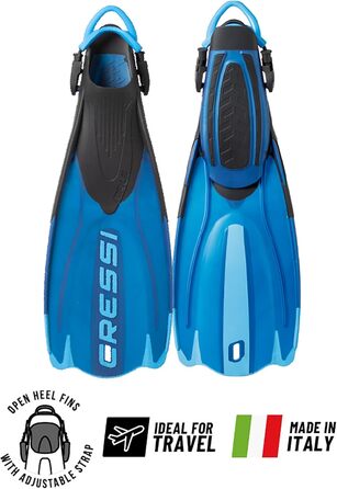 Ласти CRESSI Maui Unisex L/XL (44/47 EU) - Блакитні/Бірюзові, з EBS системою для плавання та снорклінгу