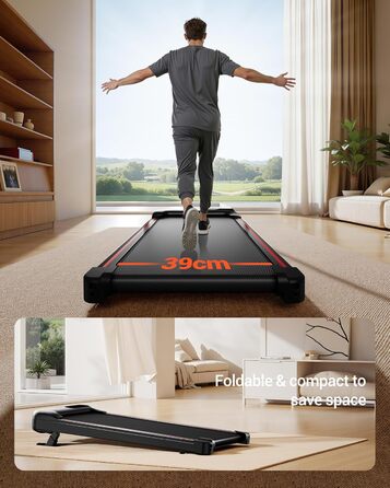 Walking Pad CURSOR з регулюванням нахилу, 8/12 км/год, складаний біговий килимок для дому, дистанційне керування