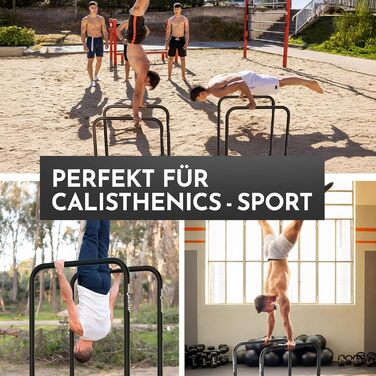 NEOLYMP Dip Station для віджимань: 400 кг, регульована ширина, з E-Book, антиковзні ніжки. Комплект для фітнесу вдома (турнік + еластична стрічка)