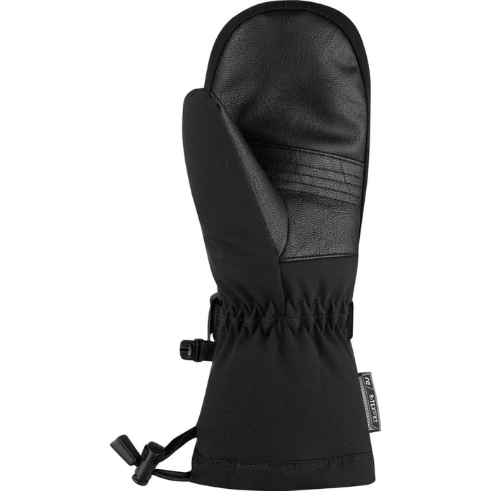 Дитячі гірськолижні рукавички Reusch Softshell з пуховим утеплювачем, чорно-сріблясті, розмір 5.5