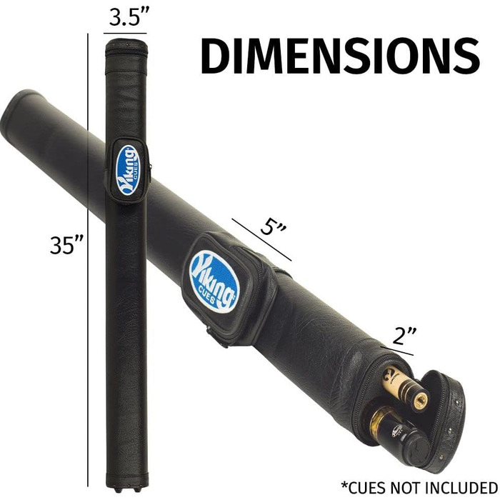 Чохол для більярдної кулі Viking з ремінком, вінілова оболонка та фетрова внутрішня частина, аксесуари для більярдного столу, обладнання для більярду (1x1)