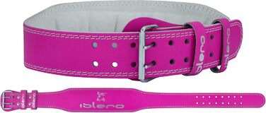 Жіночий шкіряний тренувальний пояс Islero рожевого кольору, 10,2 см, розмір XS