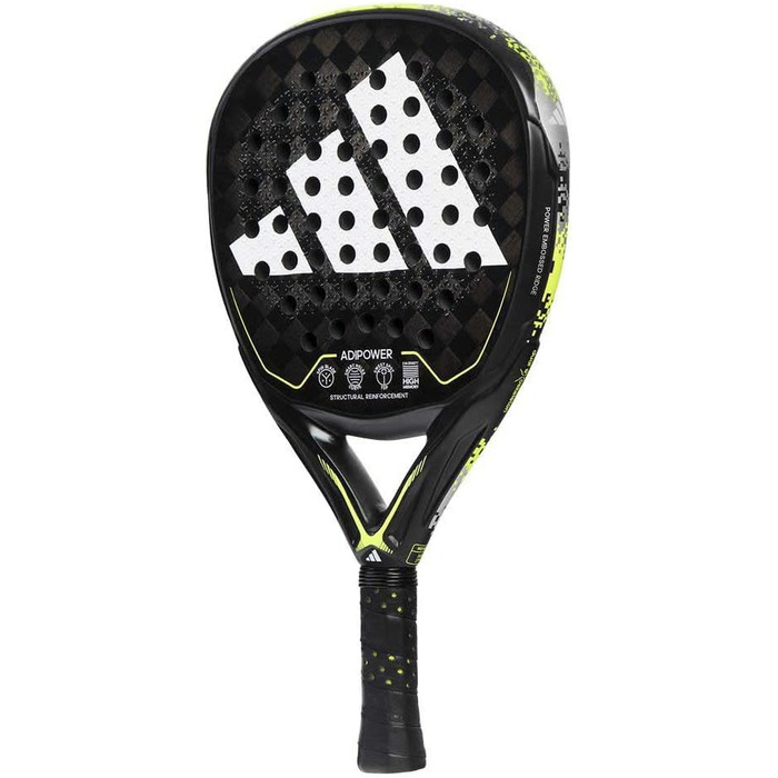 Тенісний м'яч Adidas Adipower Padelschläger (3.2) чорний/жовтий