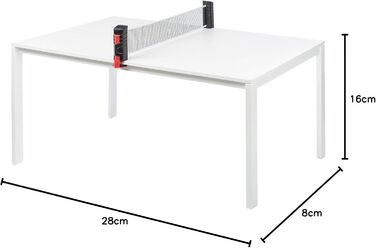 Набір для пінг-понгу Idena 40201 для початківців: ракетка з прямим дерев'яним руків'ям, гладка та з гумою, чорний/червоний