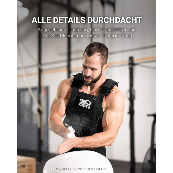 Важільна жилетка Phantom Athletics, різні ваги - легке регулювання (набір дисків 9кг (20LB), без жилетки)