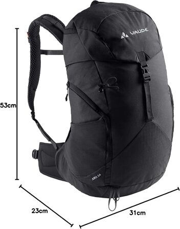 Рюкзак VAUDE Jura 24 для унісекс, 24 л, чорний, туристичний