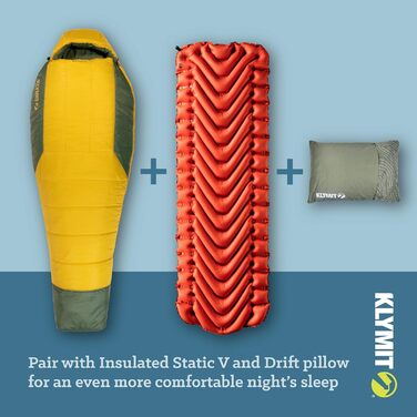 Сплячий мішок KLYMIT Wild Aspen, Regular -17.8°C, для кемпінгу, хайкінгу та альпінізму