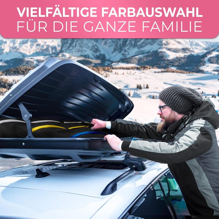 Чохол для лиж STYNGARD KITZBÜHEL (XXL) - для 2 пар лиж до 200 см, водонепроникний, чорно-рожевий