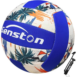 Волейбольний м'яч Senston для пляжу та активного відпочинку, водонепроникний, м'яка поверхня, блакитний колір