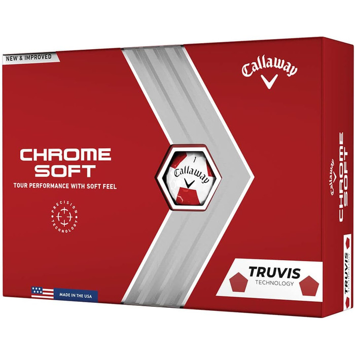 Гольф-м'ячі Callaway Chrome Soft 2022, преміум якість