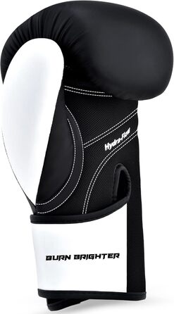 Боксерські рукавички Starpro 14oz для потужних ударів, чорні-білі, для чоловіків та жінок, тренування та спорт