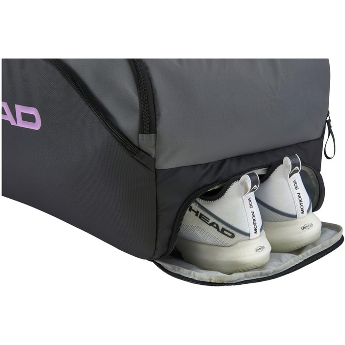 Сумка для падел-тенісу HEAD PRO X Duffle L, чорна - велика спортивна сумка для ракет та аксесуарів