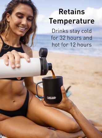 Термобутилка Camelbak Chute Mag з вакуумною ізоляцією, нержавіюча сталь, біла, 708,7 г