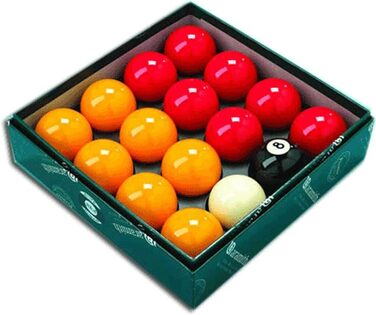 Кульки для більярду Aramith Premier League, червоно-жовті, 5.1 см, 1 біла куля, 2.2 см