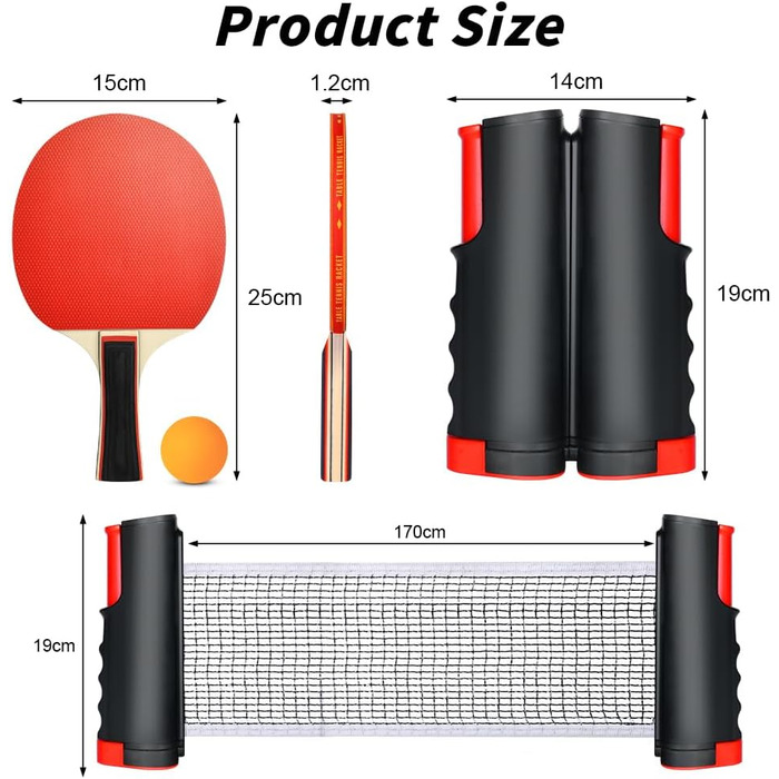Набір для настільного тенісу Flintronic: 2 ракетки + 3 м'ячі, сумка, для початківців та професіоналів