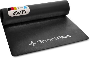 Захисна килимок для спортивних залів SportPlus - антиковзаюча підкладка для тренажерів (велотренажер, біговий тренажер, тренажер для греблі) - безпечна для здоров'я, підходить для йоги та гімнастики, розмір 170x90 см