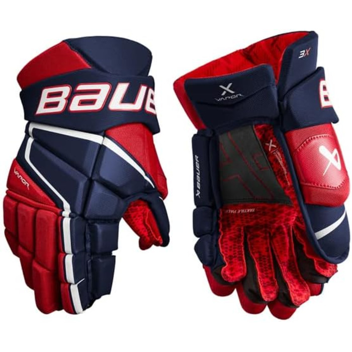 Хокейні рукавички Bauer Vapor 3X 13'' чорні/білі для підлітків
