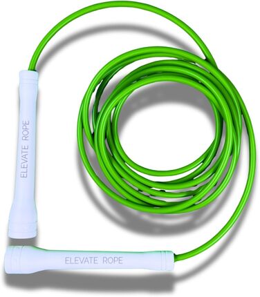 Стрибкове канат Elevate Speed Rope MAX - професійний, 5 мм, 3 м, з міцними ручками (зелений)