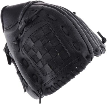 Рукавиця для бейсболу та софтболу, шкіра PU, 10.5 дюймів, чорна - для дорослих та дітей
