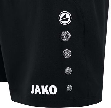 Чоловічі футбольні шорти JAKO Brasil C6292, чорні з білим, розмір L