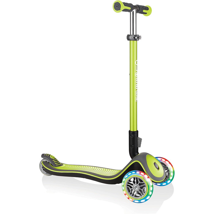 Дитячий самокат GLOBBER Elite Roller, 3-колісний, світлодіодні колеса, регульована висота, для дітей від 3 років, 120/80 мм, підшипники ABEC 5