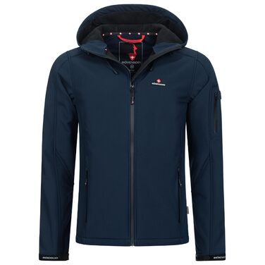 Чоловіча outdoor-куртка Softshell Höhenhorn Atus водонепроникна функціональна, колір Midnight-Black (S, темно-синій)