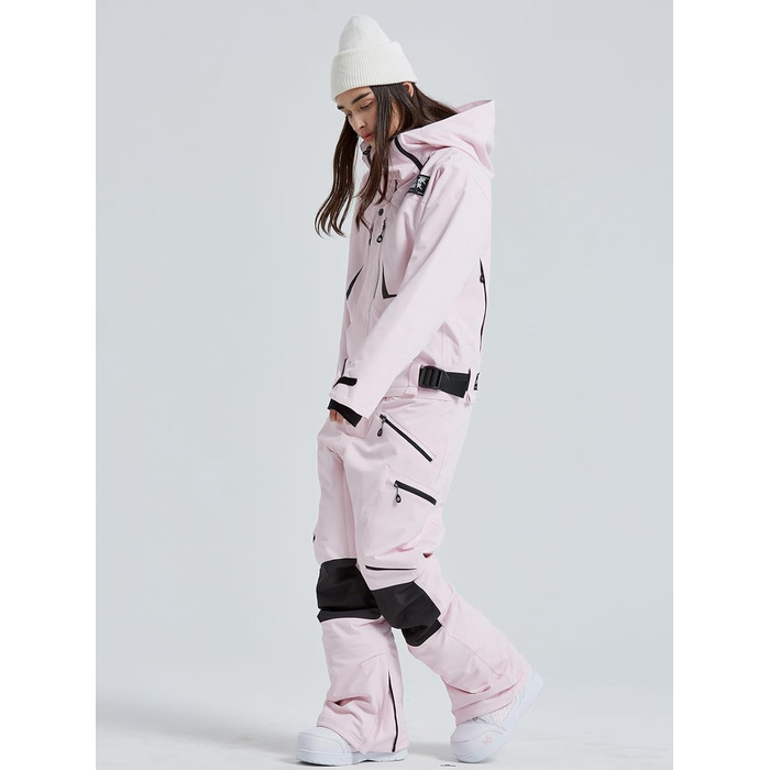 Жіночий гірськолижний комбінезон HOUZONIY 724-Rosa - рожевий, для сноуборду та гірських лиж