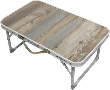 Складаний столик для кемпінгу Homecall зі сталі та MDF-плити, 56 x 34 x 24 см