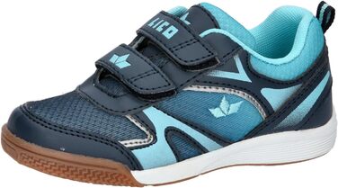 Дитячі спортивні кросівки Lico Charlie V для залу, колір лимонно-зелений (26 EU, морська хвиля)