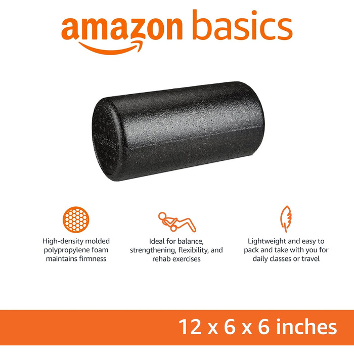 Amazon Basics – Фітнес-ролик з піноматеріалу, високої щільності